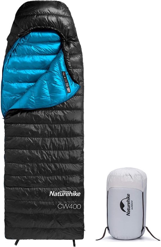 Thijox - 750Fp Donzen Slaapzak - 4-Seizoenenslaapzak voor Kamperen - Warme Ultralichte Winterdonzenslaapzak met Compressiezak - Ideaal voor Wandelen e