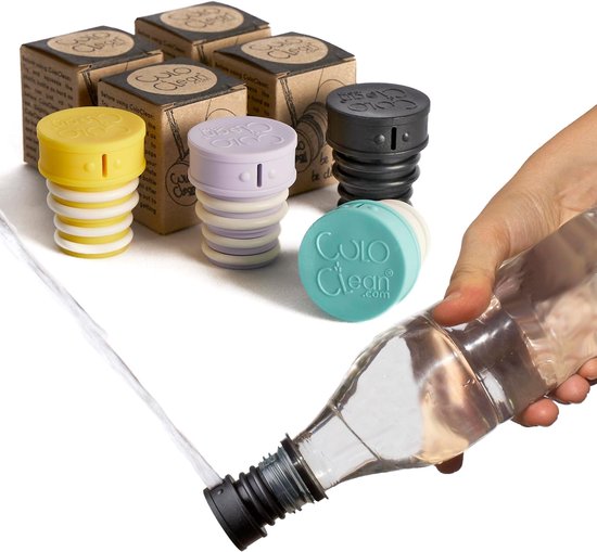 Thijox - CuloClean Flessendop Bidet (4 stuks) – Draagbaar Reisbidet, Lichtgewicht en Klein voor Camping, Hiking en Outdoor Activiteiten – Verkrijgbaar