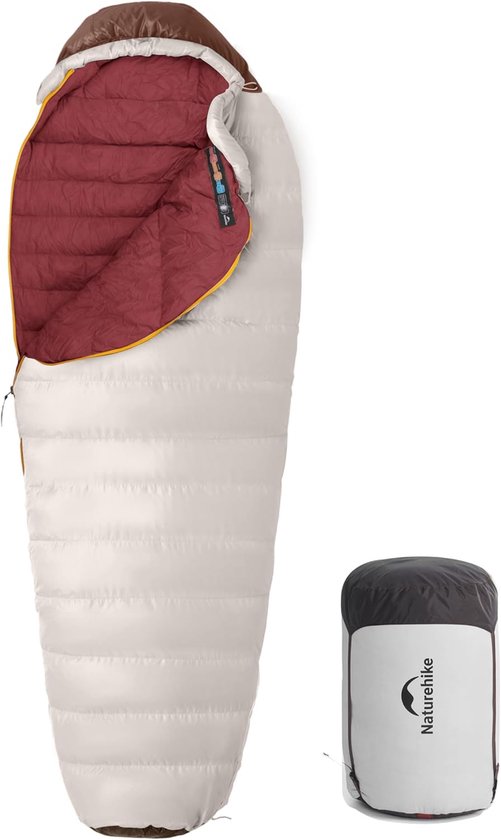 Thijox - Donzen Mummie Slaapzak voor Winter Camping - Ultralight Eendendons Slaapzak - Warme Slaapzak voor Outdoor Avonturen - Ideaal voor Kamperen en