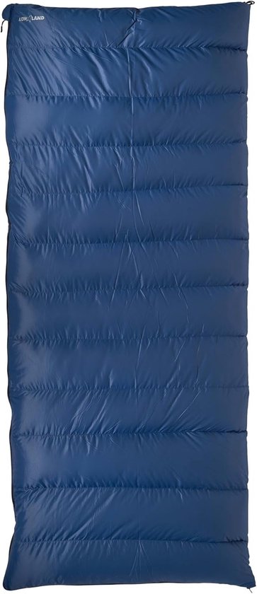 Thijox - Donzen Slaapzak Extra Breed 220 x 100 cm - Companion NC 3-Seizoenen - Comforttemperatuur 0°C - Blauw voor Camping en Buitengebruik