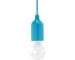 Thijox - Draagbare LED Pull Light in Blauw met Trekschakelaar - Ideale Mobiele Lamp voor Camping, Tuin, Kledingkast, Feestdecoratie, Warmwit Licht, In