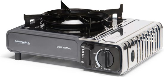 Thijox - Fornello Campeggio Camping Gas Bistrò 3 Kooktoestel - Lichtgewicht, Compact, 3 Branders, Ideaal voor Camping, Tuin, Feestjes, Buiten Cooking,