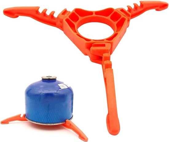 Thijox - Gas Tank Beugel Opvouwbare Canister Ondersteuning Oranje Fornuis Stand Statief Outdoor Kachel Koken Voor Camping Wandelen Picknick - Sterke S