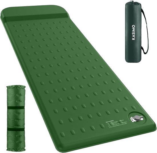 Thijox - KASIMO Isolatiemat - Campingmatras van Schuimstof - Ultralight Slaapmat voor 2 Personen - R-waarde 9,5 - 90x200cm en 140x200cm - Perfect voor