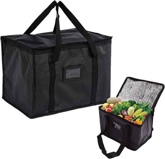 Thijox - Koeltas 40 liter, opvouwbare picknicktas, herbruikbare isolatietas, lekvrij, waterdicht, draagbare boodschappentas voor outdoor, reizen, BBQ,