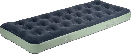 Thijox - Luchtbed Velours Air-XL 1 Persoon - Extra Lange Luchtmatras met Dubbel Ventiel en Zachte Toplaag - Ideaal voor Camping, Feest, Tuin en Kinder