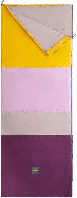 Thijox - Multicolour Slaapzak voor Camping, Logeren en Festivals | Rits Links Sluitend | Gevoerd met Gerecycled Polyester | 100% Biologisch Katoen | C
