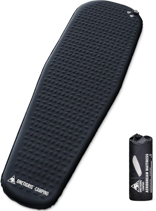 Thijox - OneTigris AERODREAM Isolatiemat - Zelfopblazend, Ultralicht, 3,5 cm Dikte, Opvouwbare Campingmatras - Ideaal voor Tent, Rugzaktochten en Auto