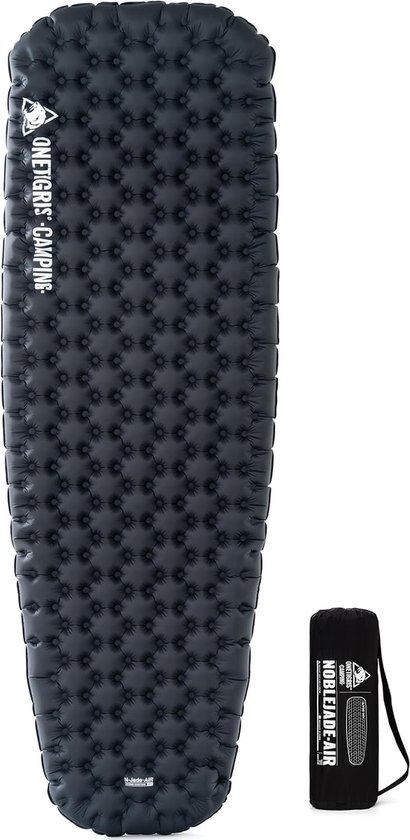 Thijox - OneTigris NOBLEJADE Opvouwbare Isomatte 10 cm Verdikt Ultralicht - Campingmatras 1 Persoon Met Pompzak - Ideaal Voor Wandelen, Auto En Avontu