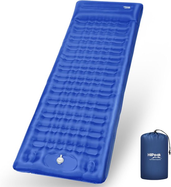 Thijox - Opblaasbare Camping Matras met Ingebouwd Kussen - 12 cm Extra Dik - Lichtgewicht & Compact - Waterdichte TPU Slaapmat - Snel Opblaasbaar voor