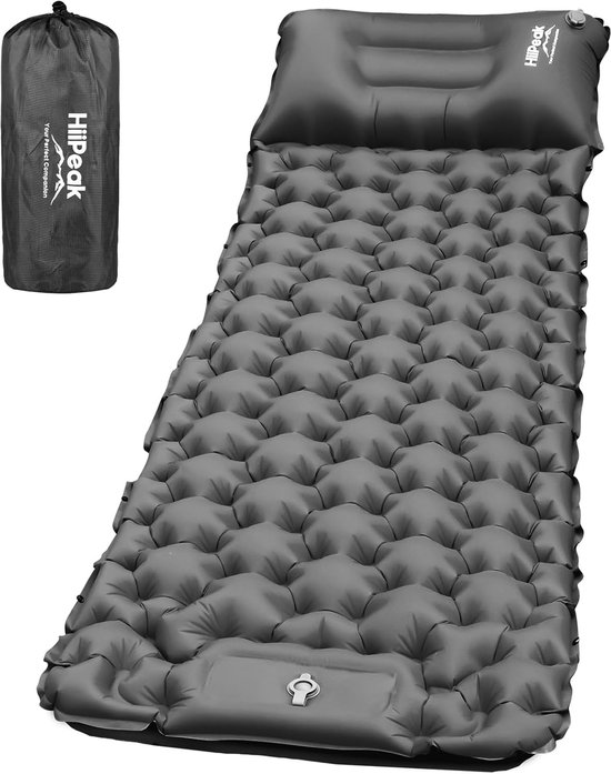 Thijox - Opblaasbare Camping Matras met Ingebouwd Kussen - Lichtgewicht & Compact - Waterdichte TPU Slaapmat voor Kamperen, Wandelen & Reizen - Snelle