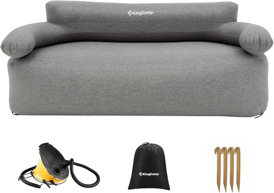 Thijox - Opblaasbare Sofa voor Outdoor Camping, Luchtsofa met Rug- en Armleuning, Comfortabele Opblaasbank voor Binnen, Buiten, Feesten, Reizen, Stran