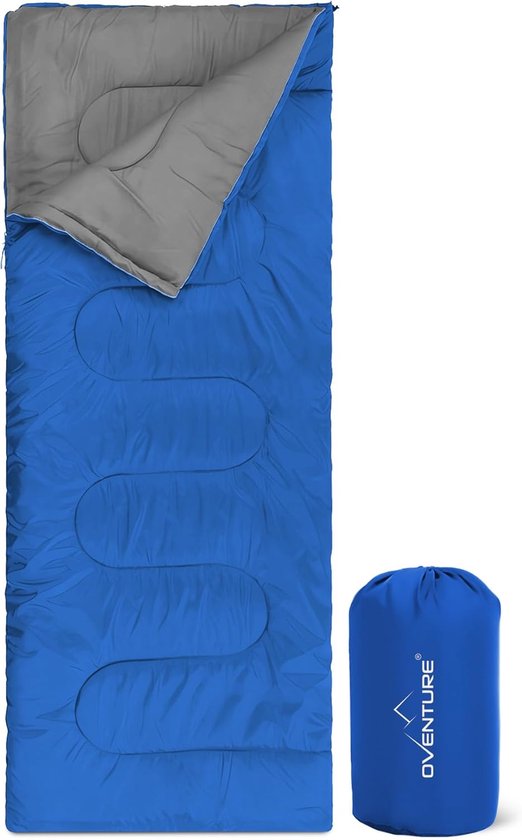 Thijox - Oventure SleepPlus Slaapzak 190x80 cm | 100% Pongee Polyester | Waterafstotend | Lichtgewicht | Indoor & Outdoor | Perfect voor Kamperen, Fes