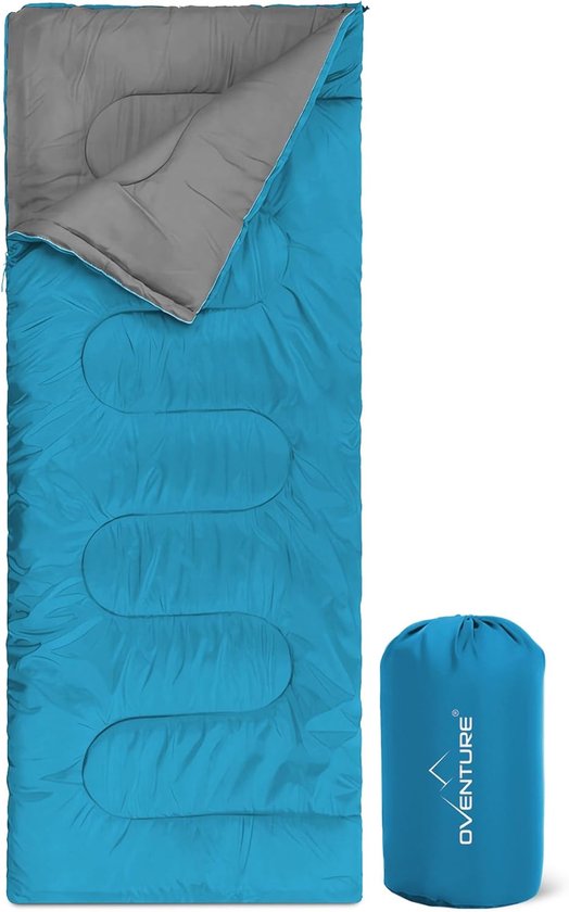 Thijox - Oventure SleepPlus Slaapzak 190x80 cm | Lichtgewicht Pongee Polyester | Waterafstotend | Ideaal voor Kamperen, Festivals, Reizen | Praktische