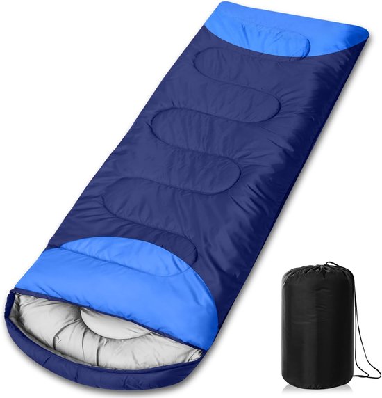 Thijox - Slaapzak 210x75cm voor 4 Seizoenen, Licht en Waterdicht, Draagbare Opbergtas, Ideaal voor Kamperen, Wandelen en Buitenactiviteiten