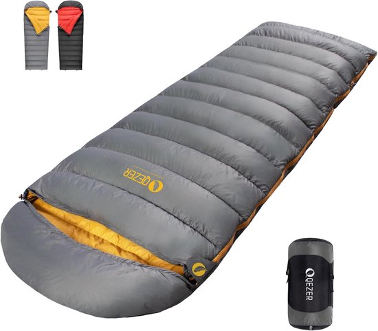 Thijox - Slaapzak voor Volwassenen, Antistatische en Super Warme Grafeen Voering, Ultralichte 620 FP Slaapzak, Comfortabele Temperatuur van -8 °C tot