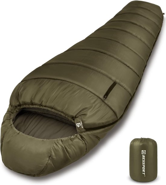 Thijox - Volwassen Slaapzak -9 °C, Compacte Mummieslaapzak, Ultralicht, Water- en Scheurvast, Ideaal voor Trekking, Kamperen, Bergbeklimmen, Reizen en