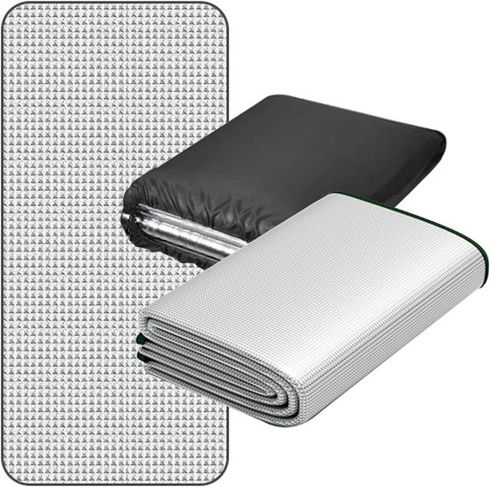 Thijox - Waterdichte Campingmat 2m x 0,6m - Dubbelzijdige Folie - Aluminium Film Slaapmat voor Kamperen, Wandelen, Picknicks en Outdoor Activiteiten