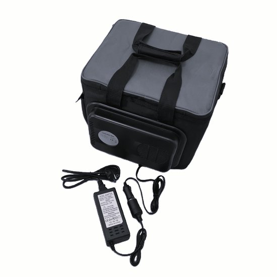 THINGS-TO-BUY – Elektrische Koelset 12V & 220V – Koeltas 15L met Autostekker + Omvormer 6A(72W) – Opvouwbaar – Voor Auto & Thuisgebruik van THINGS-TO-BUY