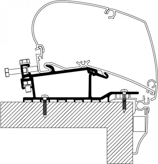 Thule Hobby Caravan 2009 Roof Adapter van Thule