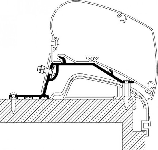 Thule Hobby Premium/Ontour Roof Adapter van T