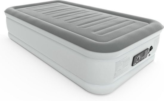 Thuys - Luxe Luchtbed 1 Persoon 188x99x48cm – Dubbele Pomp, Anti-Leegloop, USB-poort en Nachtlampje, voor Binnen en Buiten