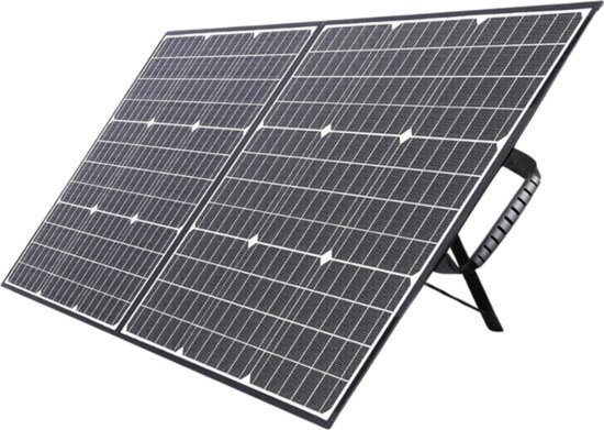 Thuys – Zonnepanelen Pakket Compleet – Opvouwbaar Zonnepaneel – Voed Meedere Apparaten Tegelijk – Met Stekken – Flexibel – Waterdicht – 100W –Zwart van T