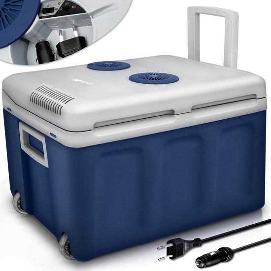 Tillvex - Koelbox, coolbox, 40 liter, blauw, minikoelkast van Tillvex