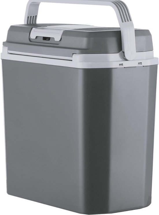 TIM® Elektrische koelbox 12 en 230 volt - Elektrische koelbox - Koelbox - Grijs - 39cm x 56cm x 42cm van Tim