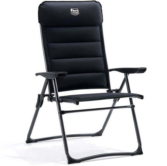 TIMBER RIDGE Campingstoel 2-stuks - 7-voudig verstelbaar, belastbaar tot 150 kg, met gepolsterde hoofdsteun - stabiel