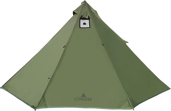Tipi Tent voor 1-4 Persoon - Lichtgewicht, Wind- en Waterdicht, Gemakkelijk Op Te Zettten voor Kamperen van Merkloos