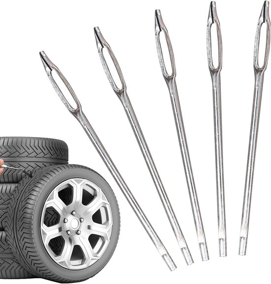 Tire Plug Kit, 5 Pack Replacement Truck Tire Plug Tool - Tire Fix Kit, Heavy Duty Tire Repair Tool, Ruaming Needles, Repair Kit for