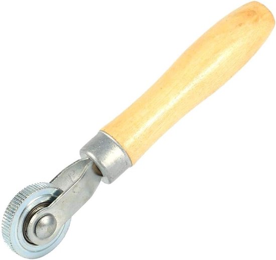 Tire Repair Tool voor het Repareren van Banden, Houten Handvatten en Puncties met Roller Bearing