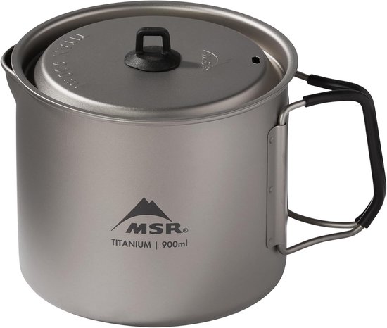 Titan Kookketel - Camping Pot - Buiten Koken - Ultralicht Titanium - 900 ml - Titanium