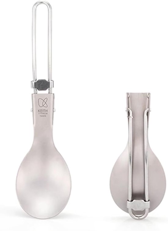 Titanium Opvouwbare Spork voor Outdoor en Camping