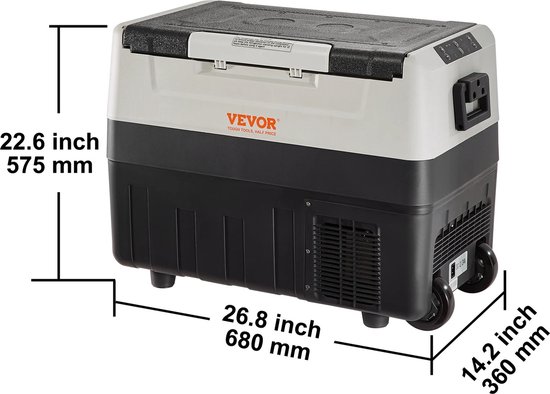 T&L Store® Koelbox Elektrisch - Koelbox Auto - Koelbox Elektrisch 12v 230v - 68x36x57.5cm - 55L van T&L Store®