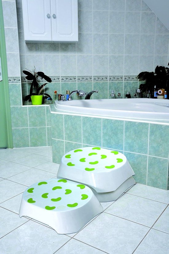 Toegangstrede tot bad - Stapelbaar - Senior - Voettrede badkuip - Mobiliteitshulp - Antislip oppervlak - Optimale hoogte 12 cm - Medische verhoging van T