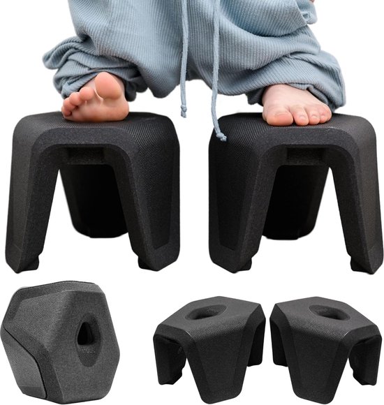 Toiletkruk, onopvallend, ruimtebesparend design voor volwassenen, wc-kruk voor snelle en volledige darmlediging in de hurk, helpt bij een opgeblazen gevoel, verstopping en prikkelbare darm van T