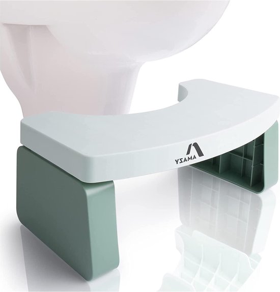 Toiletstoel voor volwassenen - groen - vergemakkelijken darmleging - preventie verstopping aambeien - drukpijn - winderigheid - prikkelbare darm van T