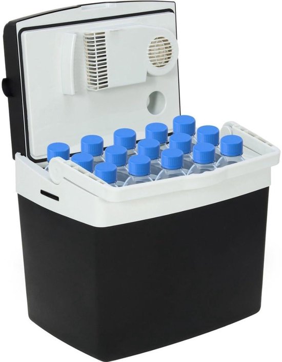 TopChoice® Elektrische Koelbox - Frigobox - Camping Koelkast - 25L - Zwart van Merkloos