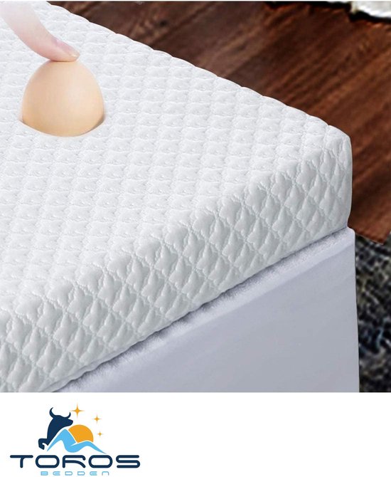Topdek - Matras - Topper Hybride Bamboo Deluxe XXL 180x200 9 cm dik Actie!!!! van Topdek