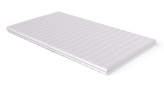 Topdekmatras 180x210 - Topper Hotel XL - Koudschuim HR45 10cm dik - Luxe Tijk - 180x210 van Beddenbriljant