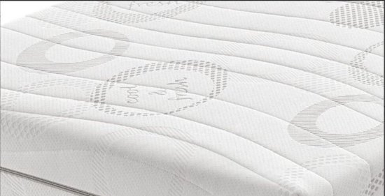 Topdekmatras - Topper - Koudschuim HR50 - Cool & Fresh - Op Maat - 115x195 - 8 cm van Merkloos