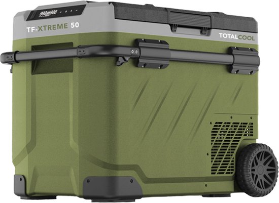 TotalCool TF Extreme 50 compressor koelbox duo zone Camo Green - 12 / 24 / 230V geschikt voor caravan, camper, tent, vouwwagen, vrachtwagen, boot, thuis van TotalCool