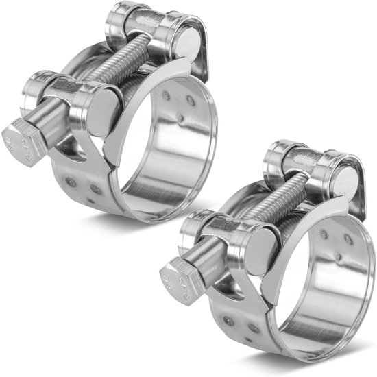 TOVBMUP 2-delige set - Knevelklem - Metalen slangklem - Klembereik 29-31 mm van TOVBMUP