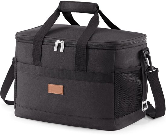 Tovbmup 20L Koeltas - Grote opvouwbare ijsmand - IJsbox - Geïsoleerde tas - Geïsoleerde tas - Picknicktas voor voedseltransport - Zwart van Merkloos