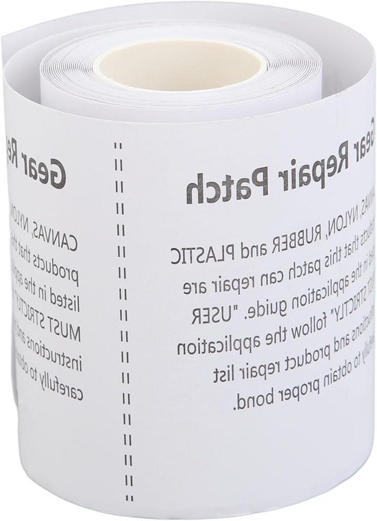 TPU zwembadreparatiepatch tentreparatietape kit 7,5 x 375 cm rol voor luchtbedden, boten banken PVC nylon synthetisch leer rubber kunststof luifels