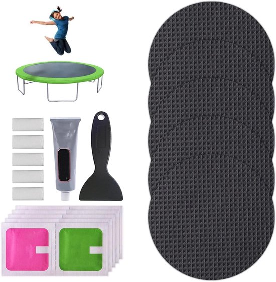 Trampoline Reparatie - Patch Set - Gaten Dichten - Complete Kit - 10 cm - Set 1