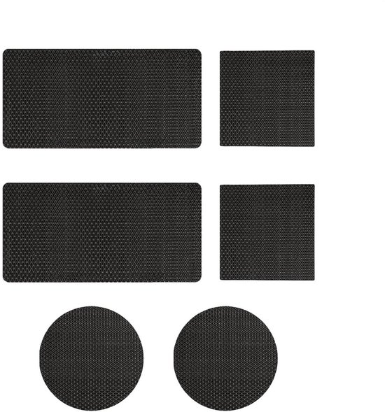 Trampoline Reparatie - Scheur Patch - Buiten Spelen - Zelfklevend Snel - 6 Delige Set - Zwart