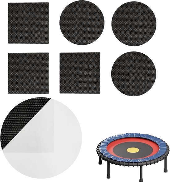 Trampoline reparatieset - Patch kit - Matten herstellen - Weerbestendig materiaal - 20 cm breed - Transparant